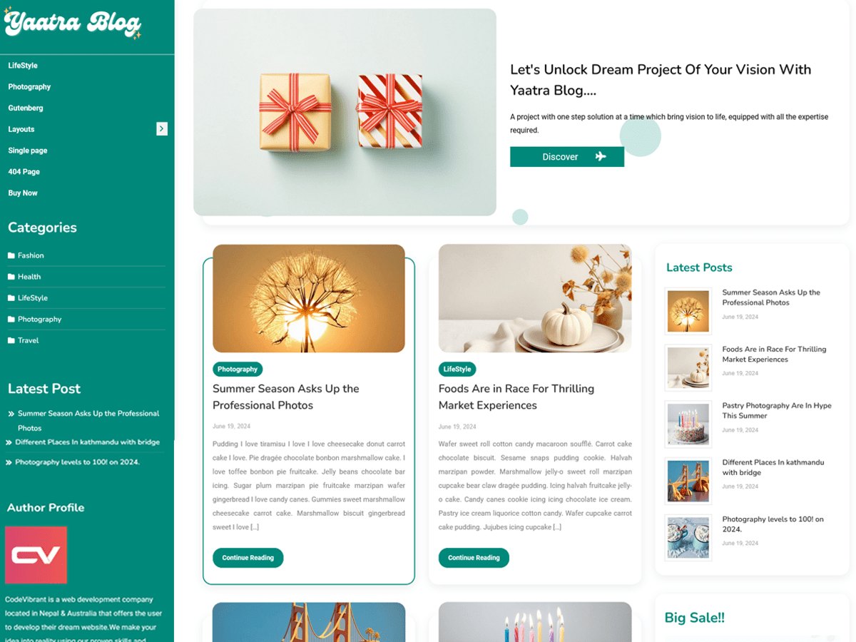 Yaatra Blog Screenshot