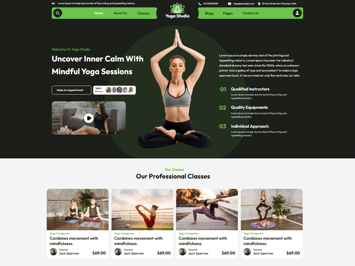 Yoga Center screenshot