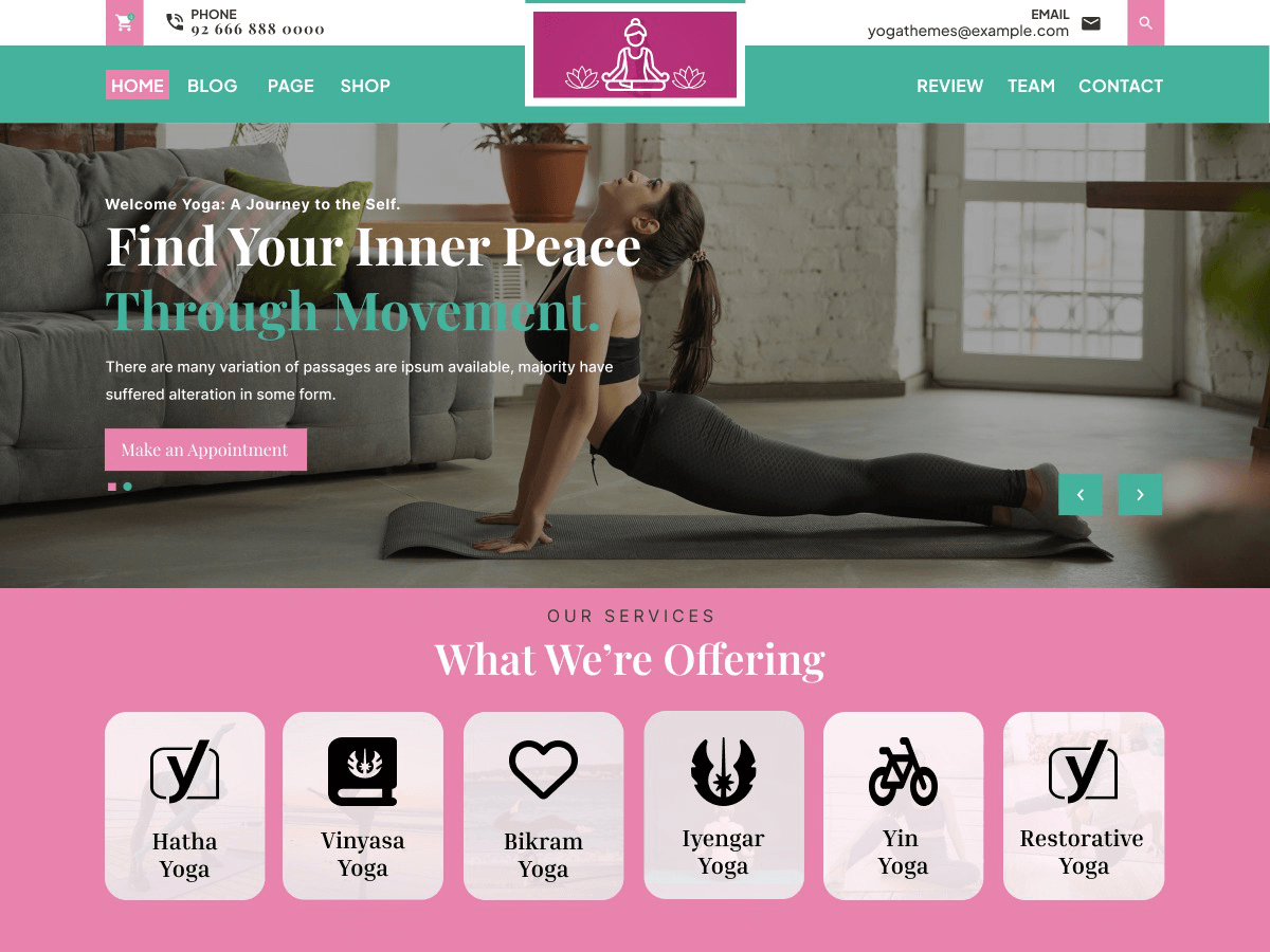 Yoga Fitness Classes screenshot