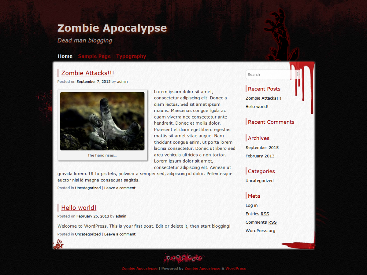 Zombie Apocalypse screenshot